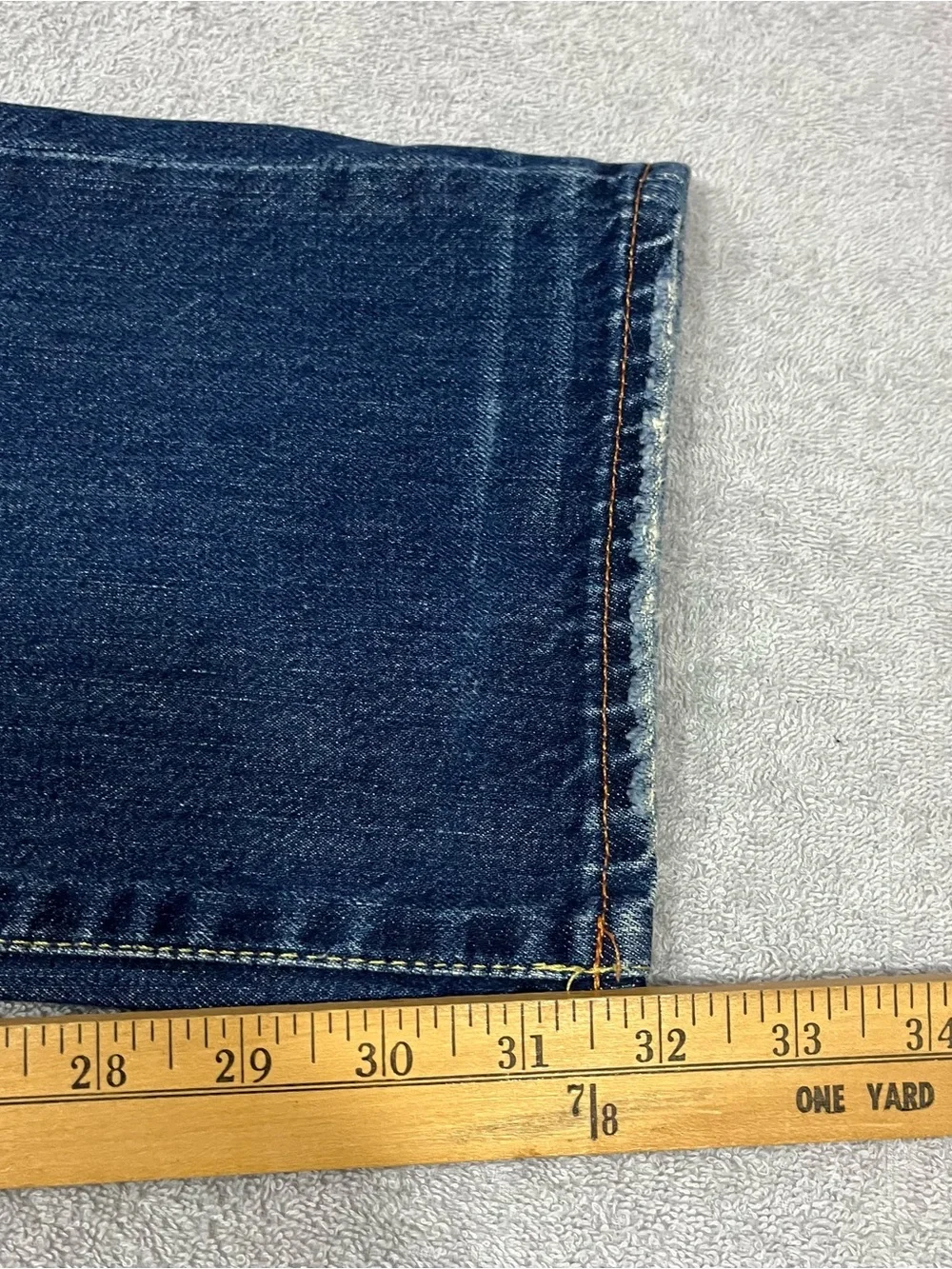 Denim & Supply Ralph Lauren Slouch Jeans Men’s 40x32 Dark Wash USA Flag Patch